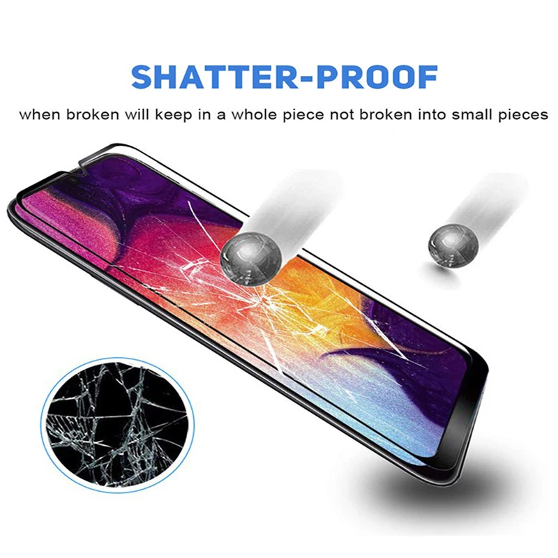 9D HD di Protezione In Vetro per Samsung Galaxy A50 A40 A30 Protezione Dello Schermo di Vetro per la Galassia Gelaksi UN 50 40 30