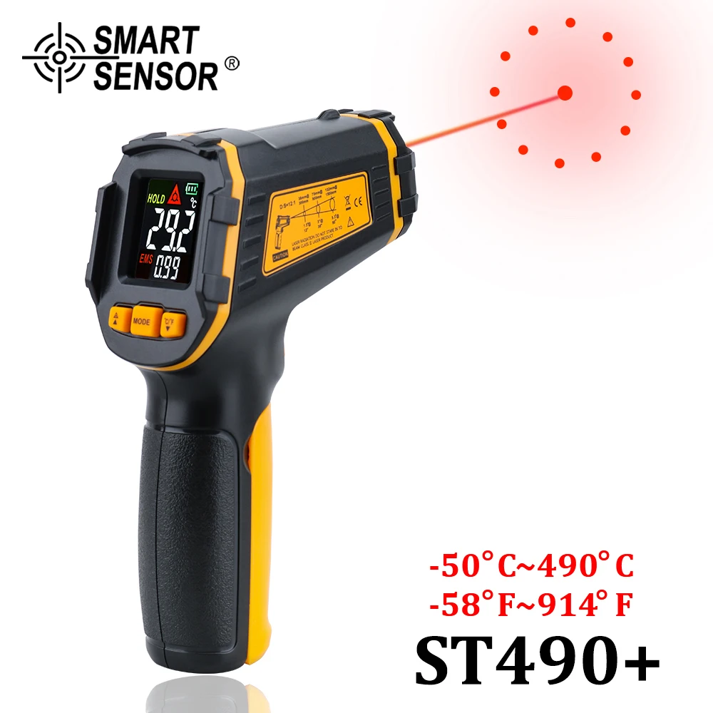 Digital Infrared Thermometer Non-Contact Laser Termometer IR LCD Display Temperature Meter Gun Pyrometer Temperature Instruments