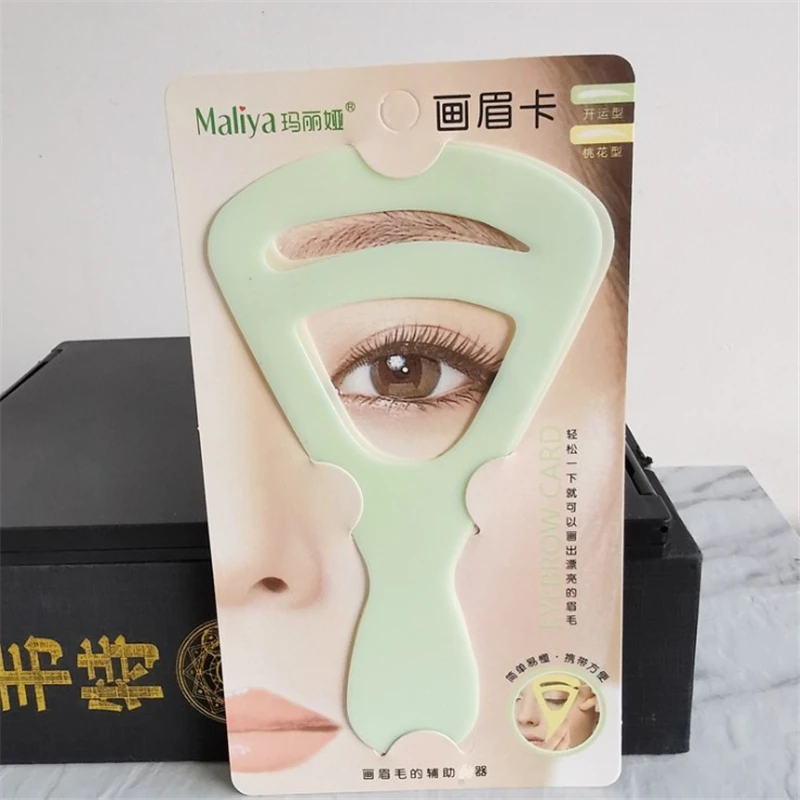 2Pcs/set Reusable Eyebrow Stencil Set Grooming Shaping balanced Template Eyebrow Drawing Card Makeup Tools