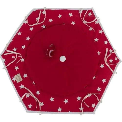 Akat Cosy Red Hexagonal Bed