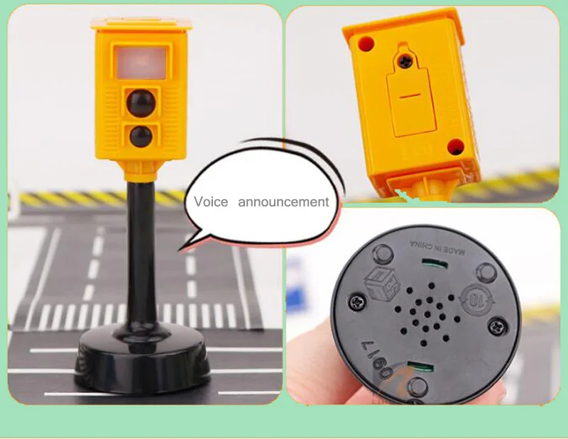 Wooden Track Train Railway Set Accessories Traffic Light Scene Rail Transit Fit For Wood Magnetic Track Train Educational Toys
