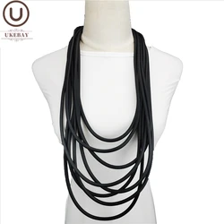 UKEBAY New Handmade Rubber Necklaces Women Pendant Necklace Designer Bohemia Clothes Accessories Collar Choker Wholesale Jewelry