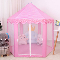 Anti-Mosquito Baby kid toy Tent Portable Folding Prince Princess Tent Kid Gift Child Castle Play House Wigwam Beach Zipper tent