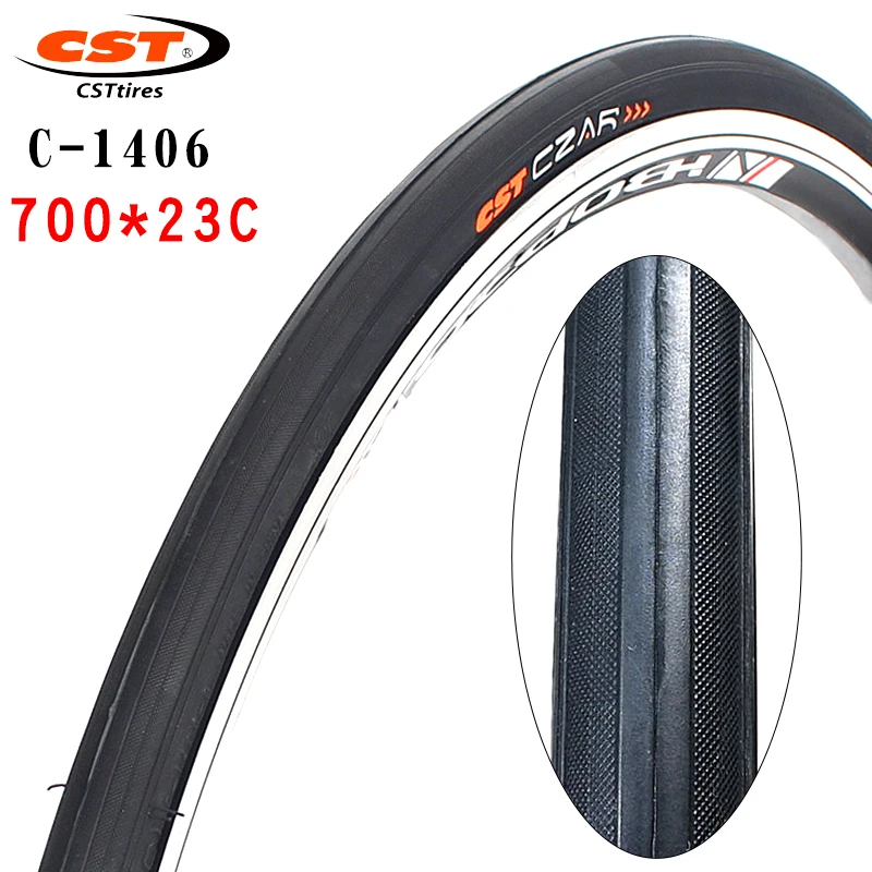 CST-Road Bike Steel Wire Tire, Bike Parts, 700C, 700x 23C, 700x 25C, 700x 28C, Wear Resistant, C-1406