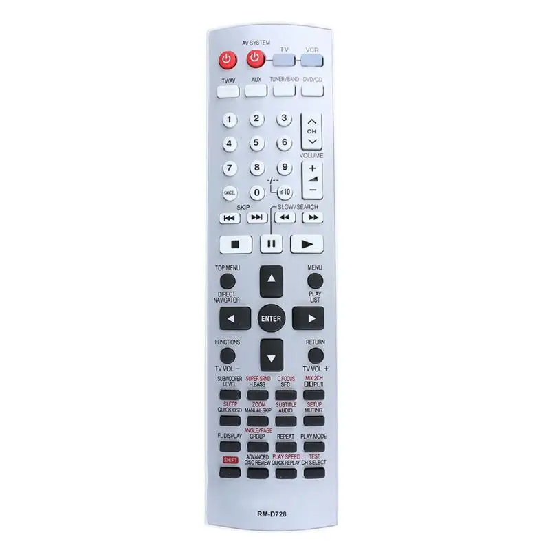 Smart LCD LED TV Replacement Remote Control for Panasonic RM-D728 DVD Home Theater Remote Control Controller