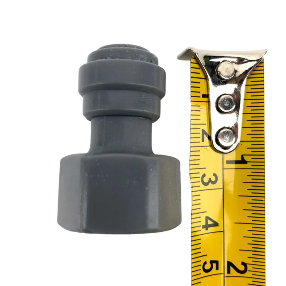 KegLand Monotight-8mm(5/16inch) x1/2inch Thread Female Push-in Fittings Plastic quick connect Pipe Hose Connector