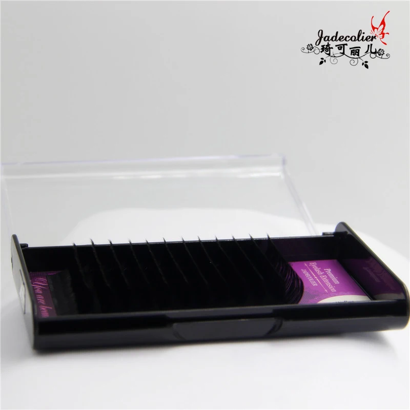 Jadecolier new 15mm/16mm/17mm/18mm/19mm/20mm super long individual eyelash extension soft professionals mink eyelash