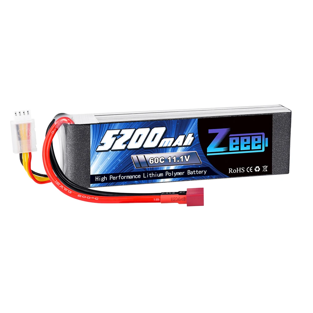 Zeee 3S Lipo 5200mAh FPV Drone Batterij 11.1V 60C Softcase met Deans Plug voor RC Auto Vrachtwagen helikopter Boot Lipo Hobby RC Onderdelen