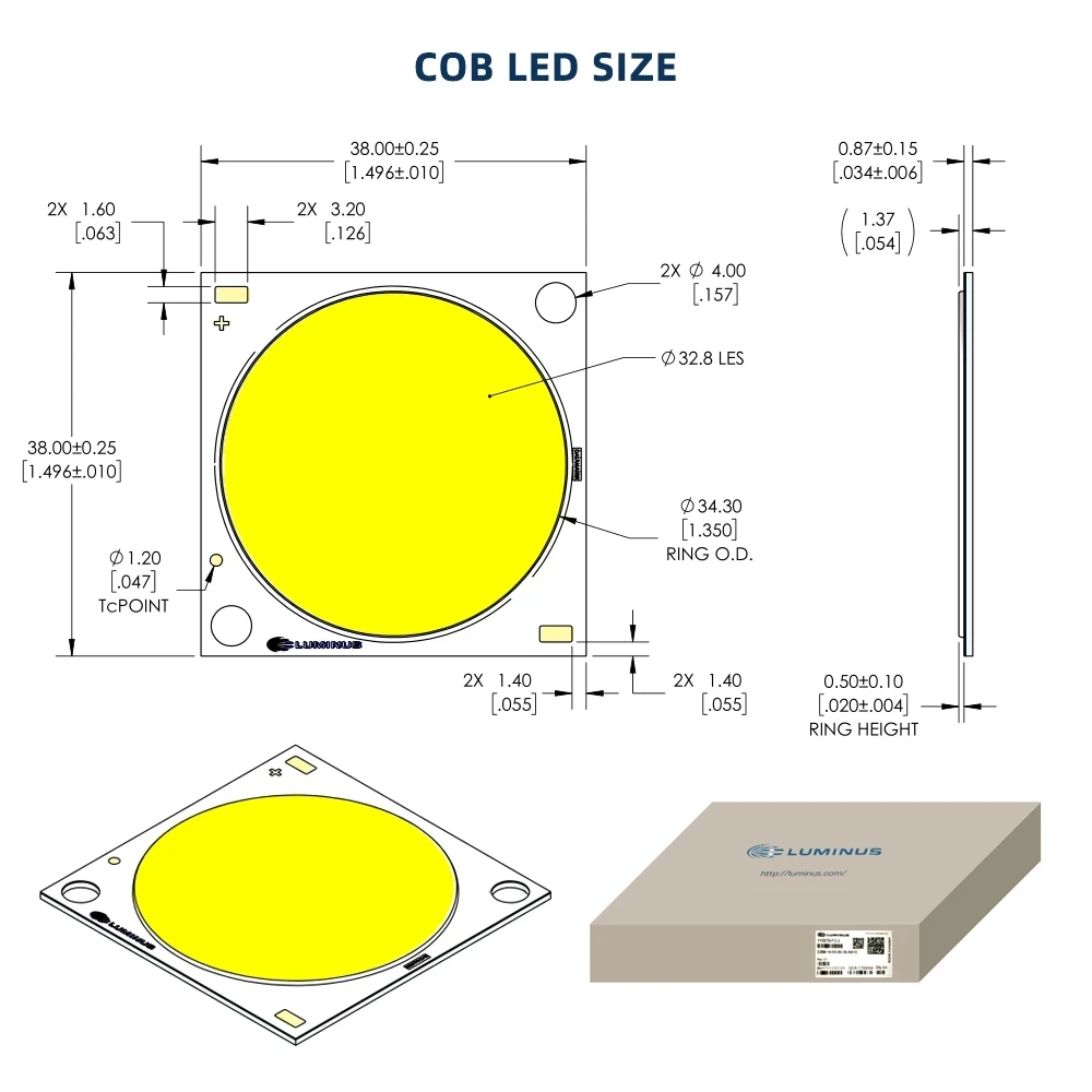 Imagem -03 - Cob Led Grow Light Espectro Completo 285w 3500k Lumens Cxm32 Led Plant Growing Lâmpada para Estufa Interior Hidroponia Plantas Crescimento