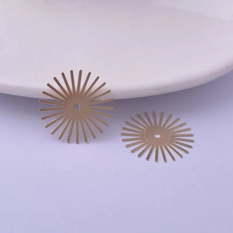 50 Stück AC11608 Bunte 20mm Runde Charms Abstandshalter Schmuckzubehör – Detail 8