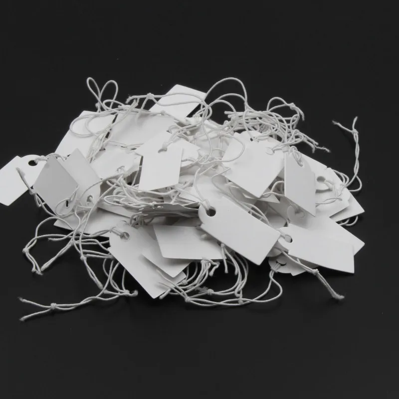 Wholesale 100pcs Rectangular Paper Price Tag for Jewelry Display