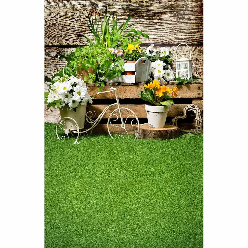 Funnytree Spring Background Green Tree Sun Nature Flowers Easter Baby Shower Newborn Photo Studio Photography Backdrop Photocall