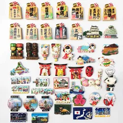 Asia Japan 3D Fridge Magnets Tourist Souvenir Decoration Articles Handicraft Magnetic Refrigerator Collection Gifts