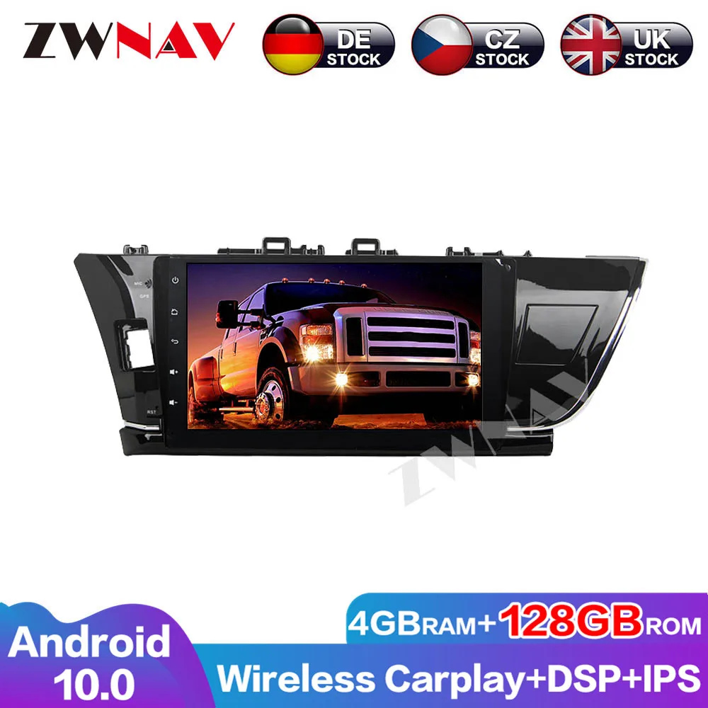 Excellent Performance Android 10 Car Multimedia GPS For Toyota Corolla 2014-2015 Radio auto radio 2din DSP Navigation Full Touch