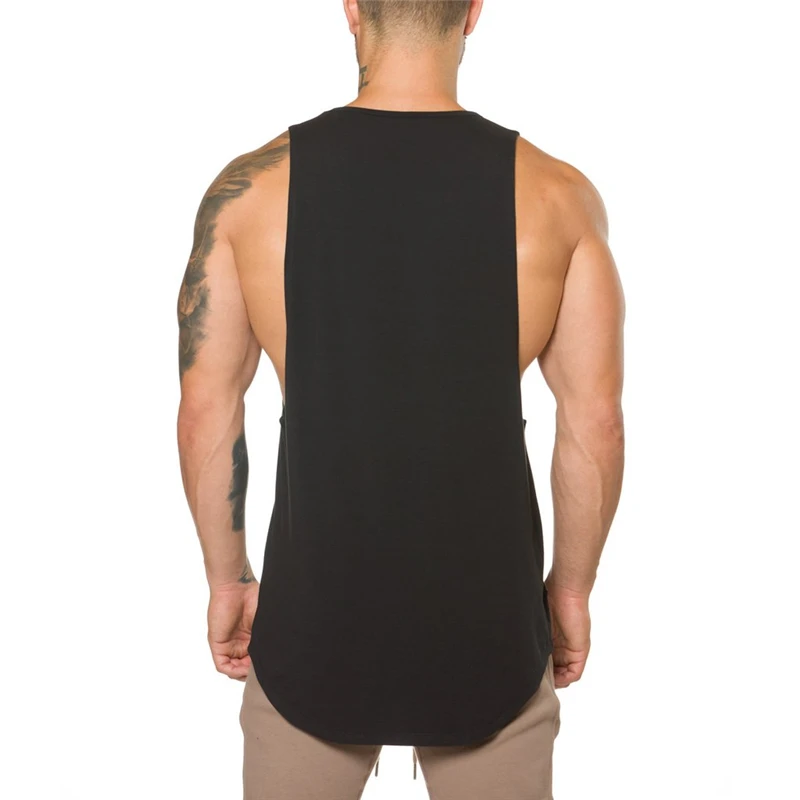 New Men\'s Vivid out door Tank Tops Low Cut Armholes Vest Sexy spain tops Man Muscle Man\'s Fitness bodybuilding men Suit