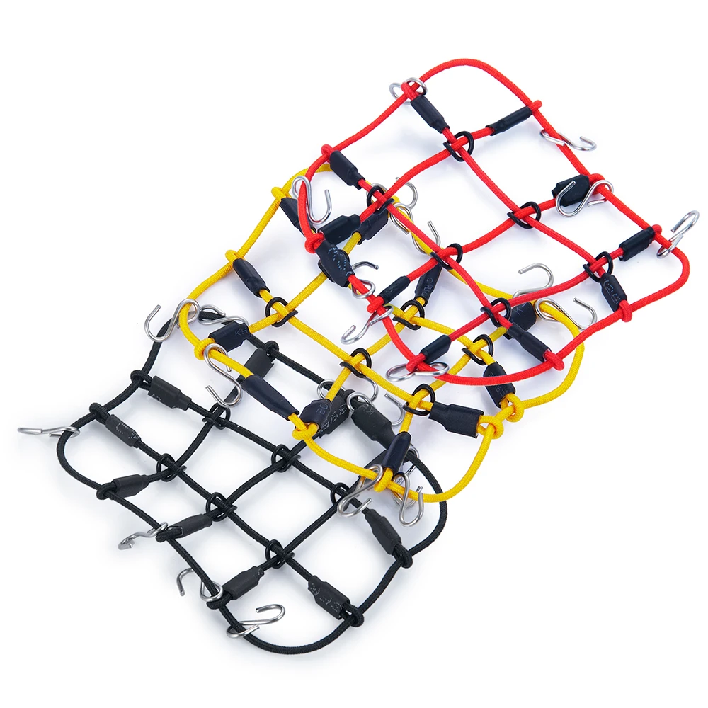 YEAHRUN ​Metal Roof Rack Luggage Carrier + Elastic Net for 1/24 Axial SCX24 AXI00002 RC Car Model Decoration Accessories Parts