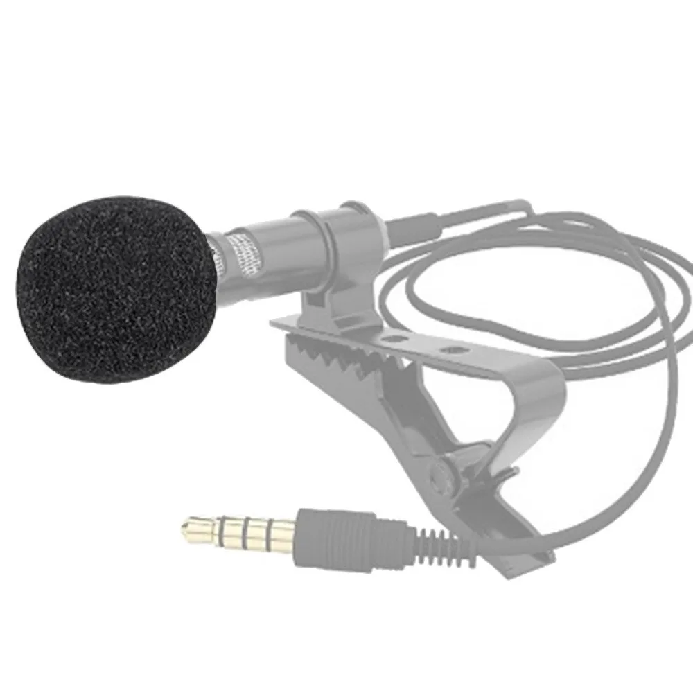 10pcs/5pcs Round Ball Lavalier Microphone Foam Windscreen Sponge Windshields 6mm Opening for Lapel Headset Microphone