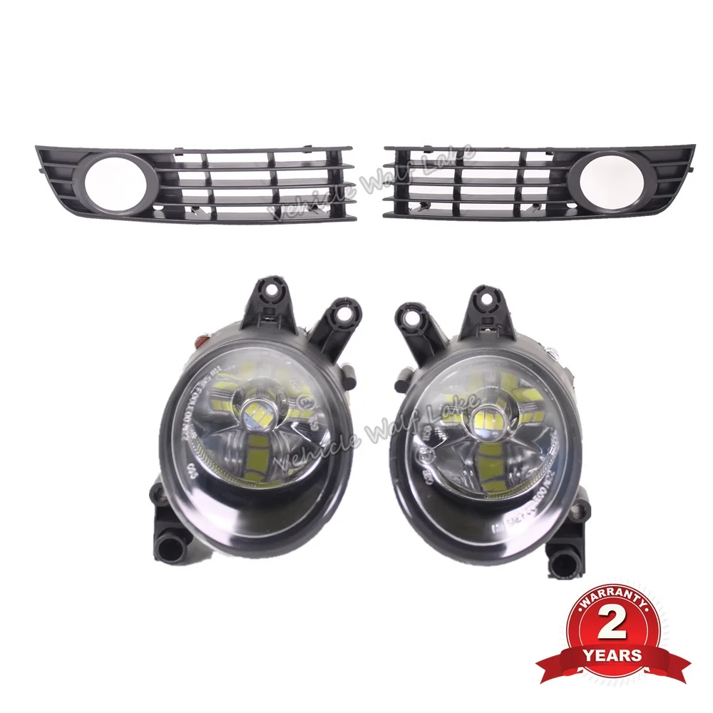 LED Car Light For Audi A4 B6 Avant Quattro 2001 2002 2003 2004 2005 Car-Styling Front Led Fog Light Fog Lamp And Grille Cover