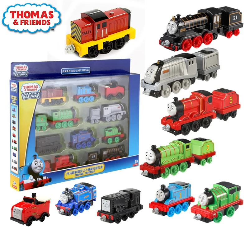 Original Thomas and Friends Track Master Diecast Trains Car Toy Set Classic Thomas Alloy Toys for Boys Orbital Series Gifts Box