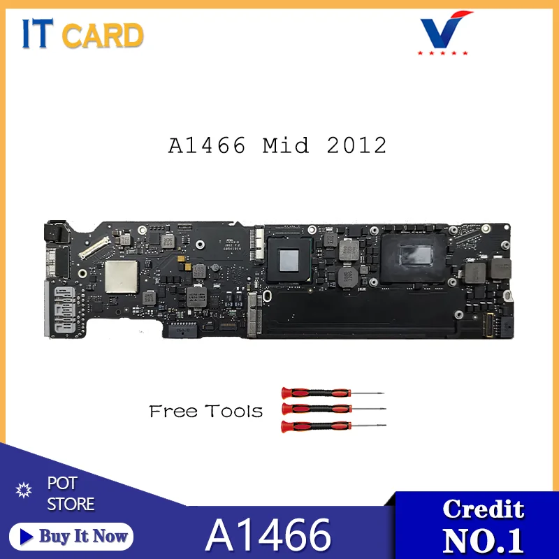 

100% tested A1466 Motherboard 820-3209-A for MacBook Air 13" Logic Board i5 i7 4/8GB Mid 2012 years