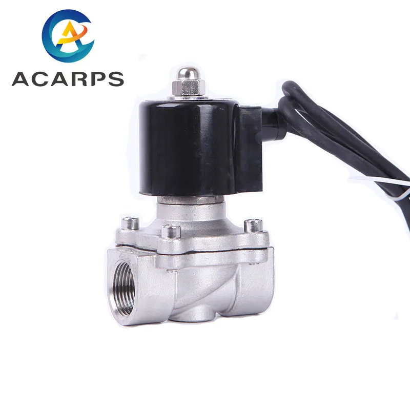 3/4” Normally Closed Underwater Solenoid Valve 220v 12v 110v Stainless Steel NPT BSP