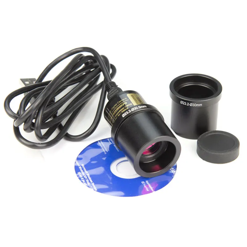 2MP CMOS USB Universal Digital ช่องมองภาพอิเล็กทรอนิกส์กล้องจุลทรรศน์กล้องอุตสาหกรรมช่องมองภาพกล้องติดตั้งขนาด 23.2 มม
