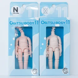 Original Obitsu Body 11 OB11 Ball Jointed Doll 1/12 Part for 11cm BJD Movable Figure Natural / White Skin Female / Girls