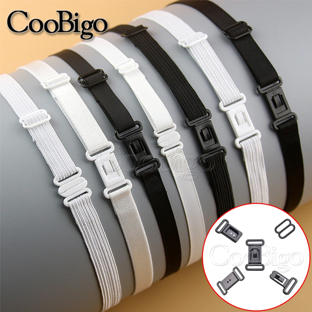 20sets Adjustable Tape Buckle Bow Tie Clip Underwear Hooks Belt Elastic Strap Clasp Necktie Buckles DIY Accessories Plastic