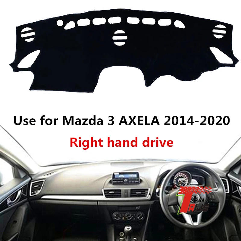 

TAIJS Factory 3Colors Sport Simple Polyester Fibre Car Dashboard Cover For Mazda 3 AXELA 2014 15 16 17 18 19 20 Right Hand Drive