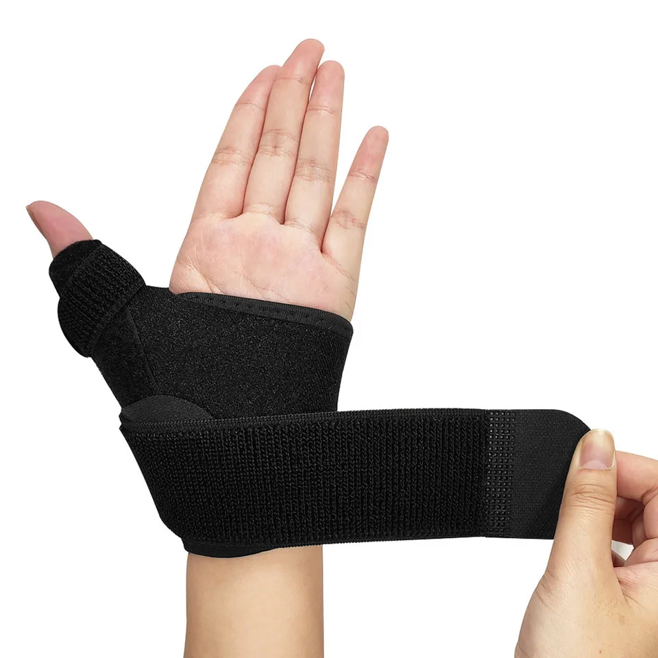 1Pc Splint Thumb Brace Splint 2 Springs Support Thumb Trigger Finger Wrist Wraps For Wrist Stabilizer Left Right Hand Men Women