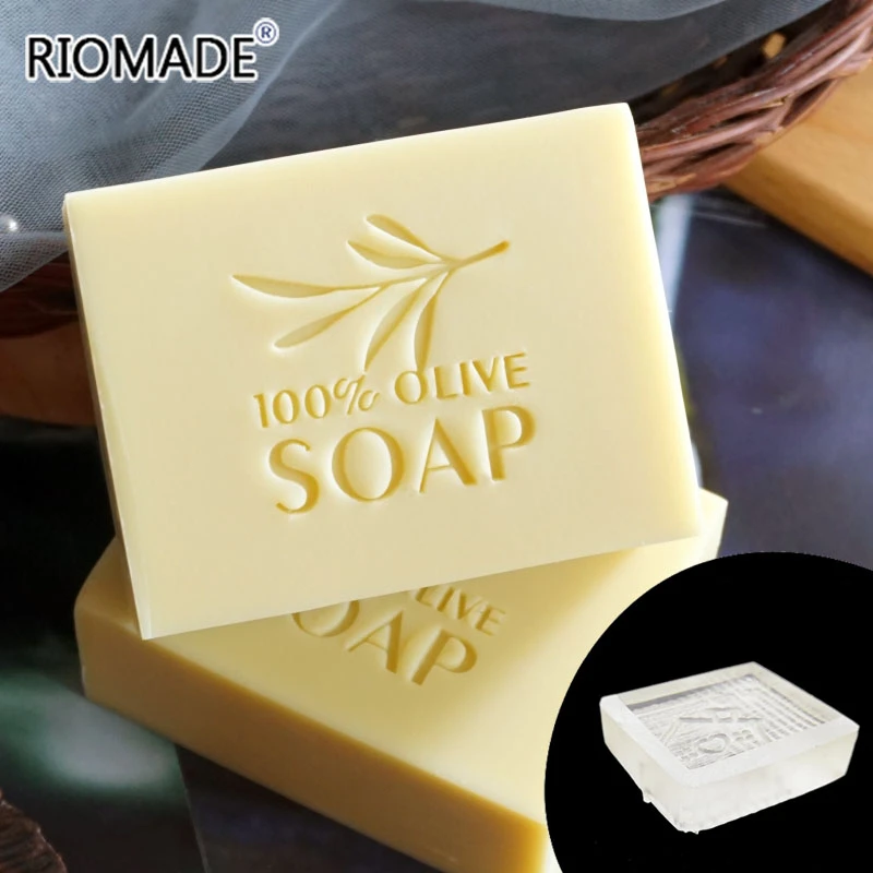 Pure Olive Acrylic Soap Stamp 100% Olive Exquisite Transparent Stamps Handmade Seal Use For Soap Chapter