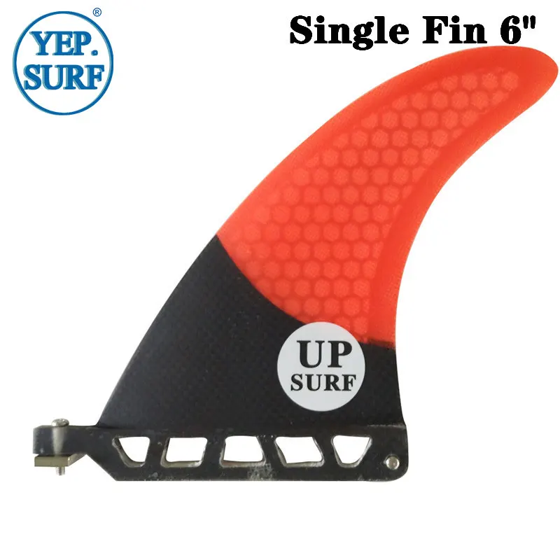 

Surf Longboard Fins Surfboard Single Fin 6" Surf Red Color Surfing Fin 6 Length