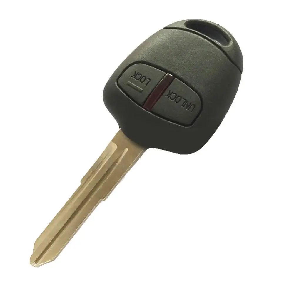 433.92MHz 2 Buttons Car Remote Key Fob with ID46 Chip Uncut Blade for Mitsubishi