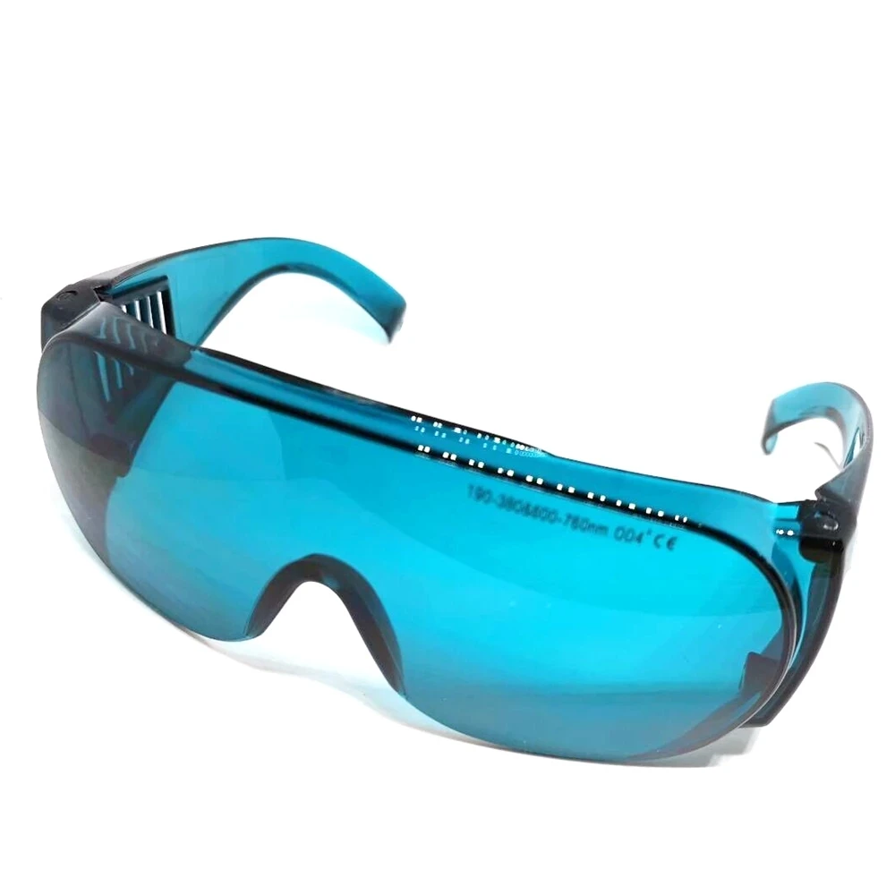 CE Laser Safety Glasses 190nm-380nm & 600nm-760nm OD4+ Red UV Laser Eye Protective Goggles Glasses