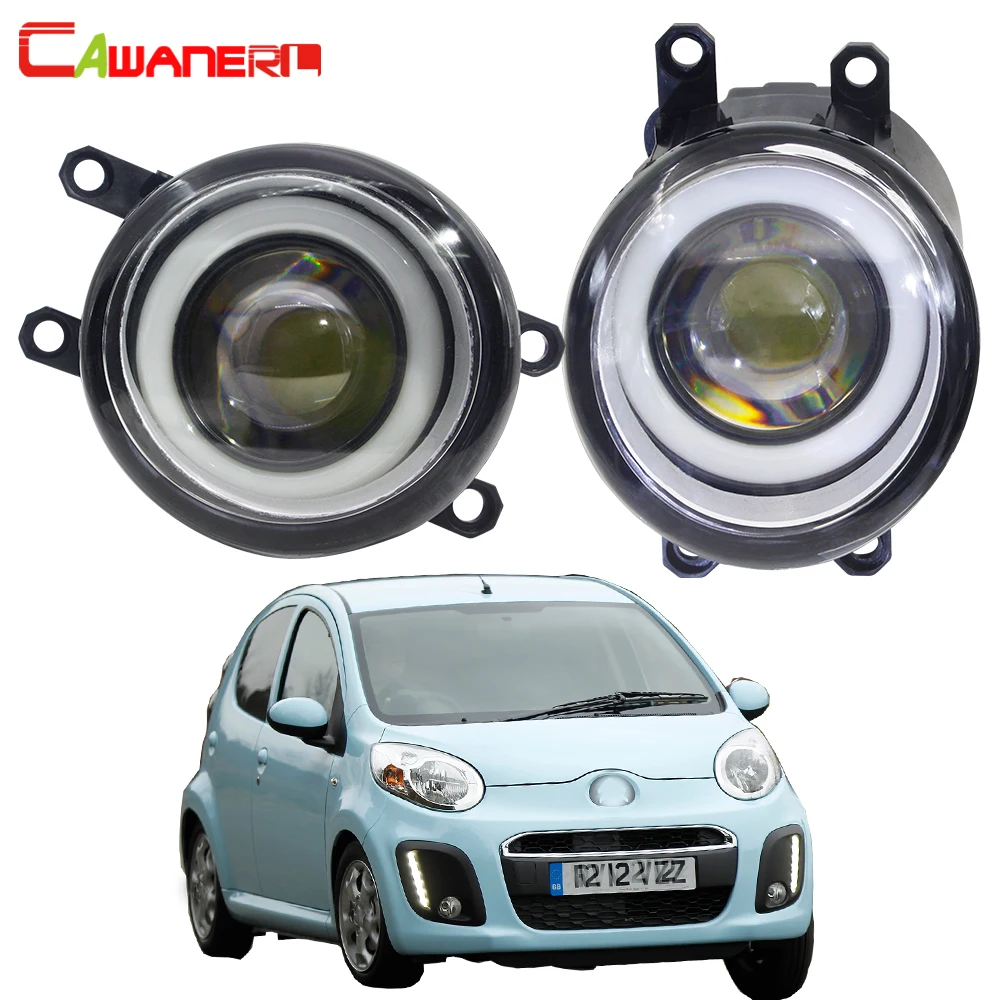 

2 X Car Fog Light Assembly LED Angel Eye Daytime Running Lamp DRL 30W 3000LM 12V For Citroen C1 (PM_, PN_) Hatchback 2005-2014