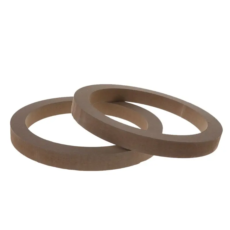 New 2PCS MDF Speaker Spacer Mounting Rings 6.5