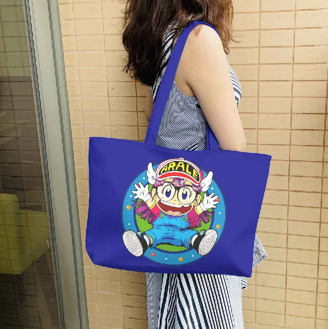 IVYYE Arale Fashion Anime Shoulder Bag Casual Shopping Bags Cartoon Handbag Travel Lady Girls