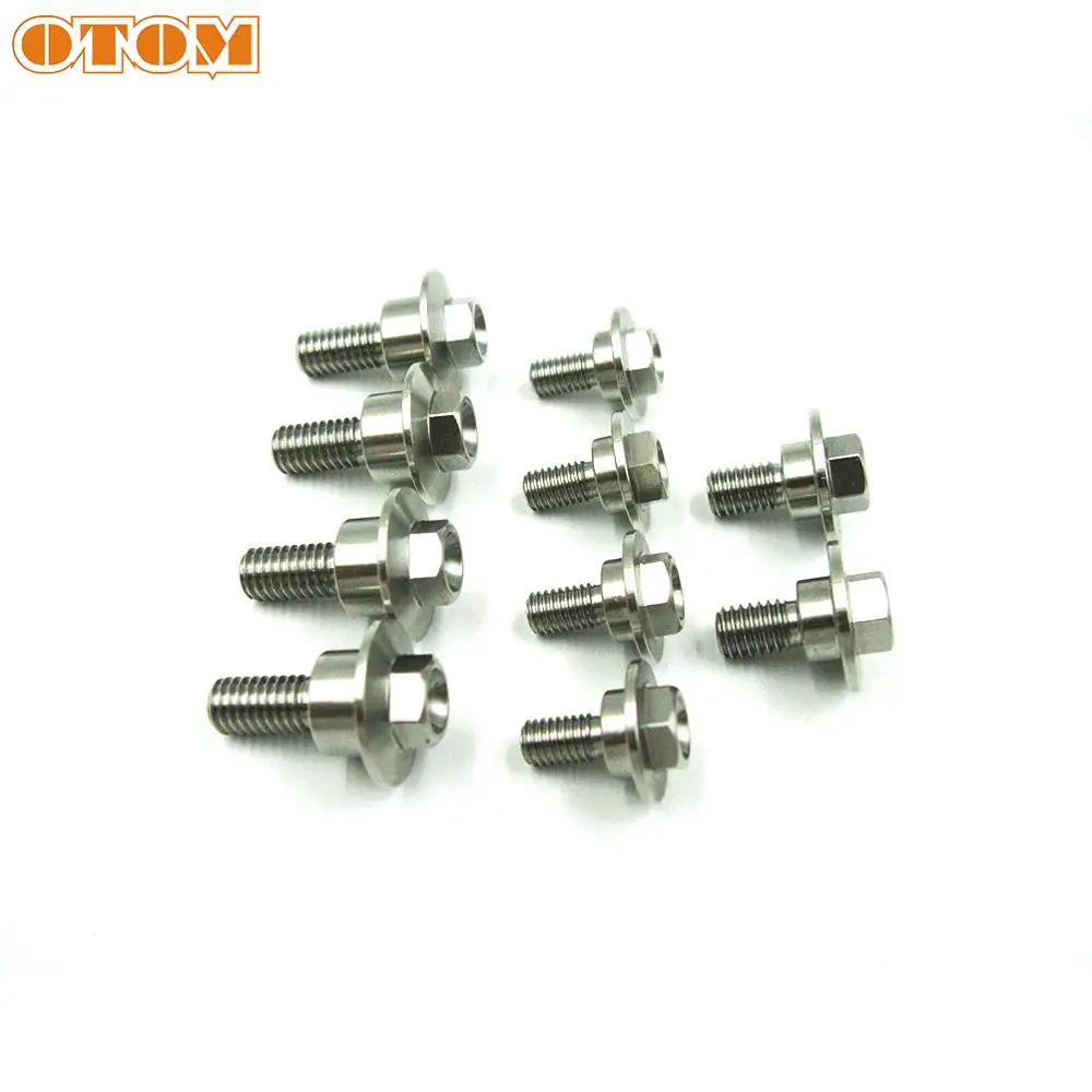 OTOM M5 M6 Stainless Steel Hexagonal Screws Outside Hex Bolt Motorcycle Fuel Tank Guard Fender Side Cover Plate Bolts For HONDA