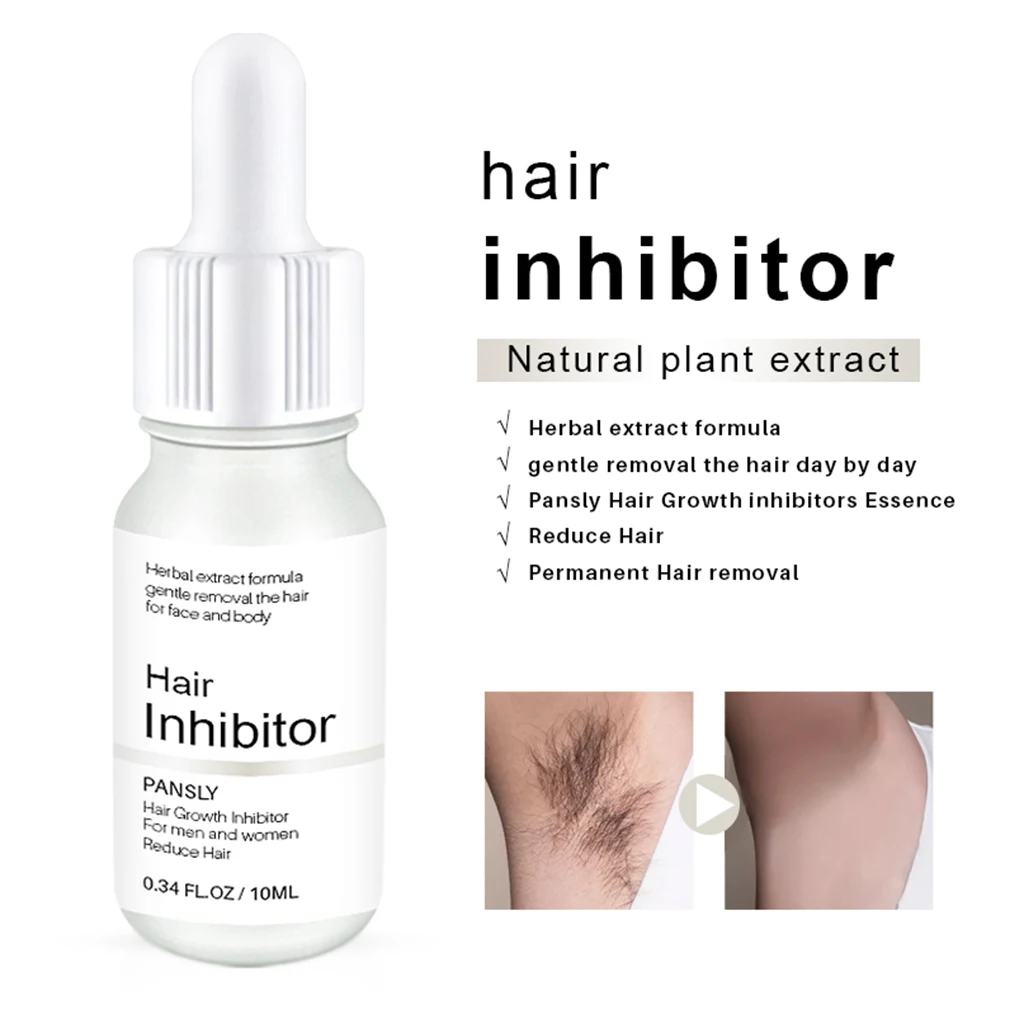 Powerful Herbal Hair Growth Inhibitor Oil Armpit Body Leg Permanent Hair Removal Spray Stop Hair Growth Painless Beard Armpit