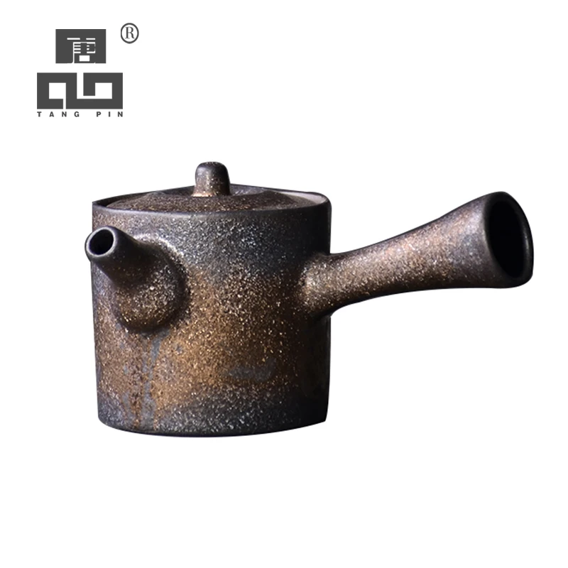 Tangpin Japan Ceramic Kyusu Teapots Vintage Chinese Kung Fu Tea Pot Drinkware 200ml