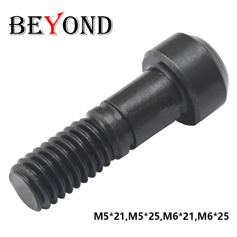 

BEYOND 10pcs Big Head Screw M5 M6 M5*21 M5*25 M6*21 M6*25 Repair Machine CNC Lathe Turning Tool Holder Accessories