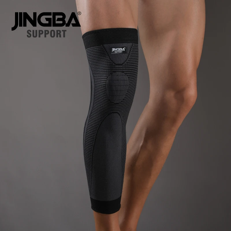 JINGBA SUPPORT Lengthen warmth knee pad Outdoor sports basketball knee pads knee brace protector Safety Elastic Nylon rodillera