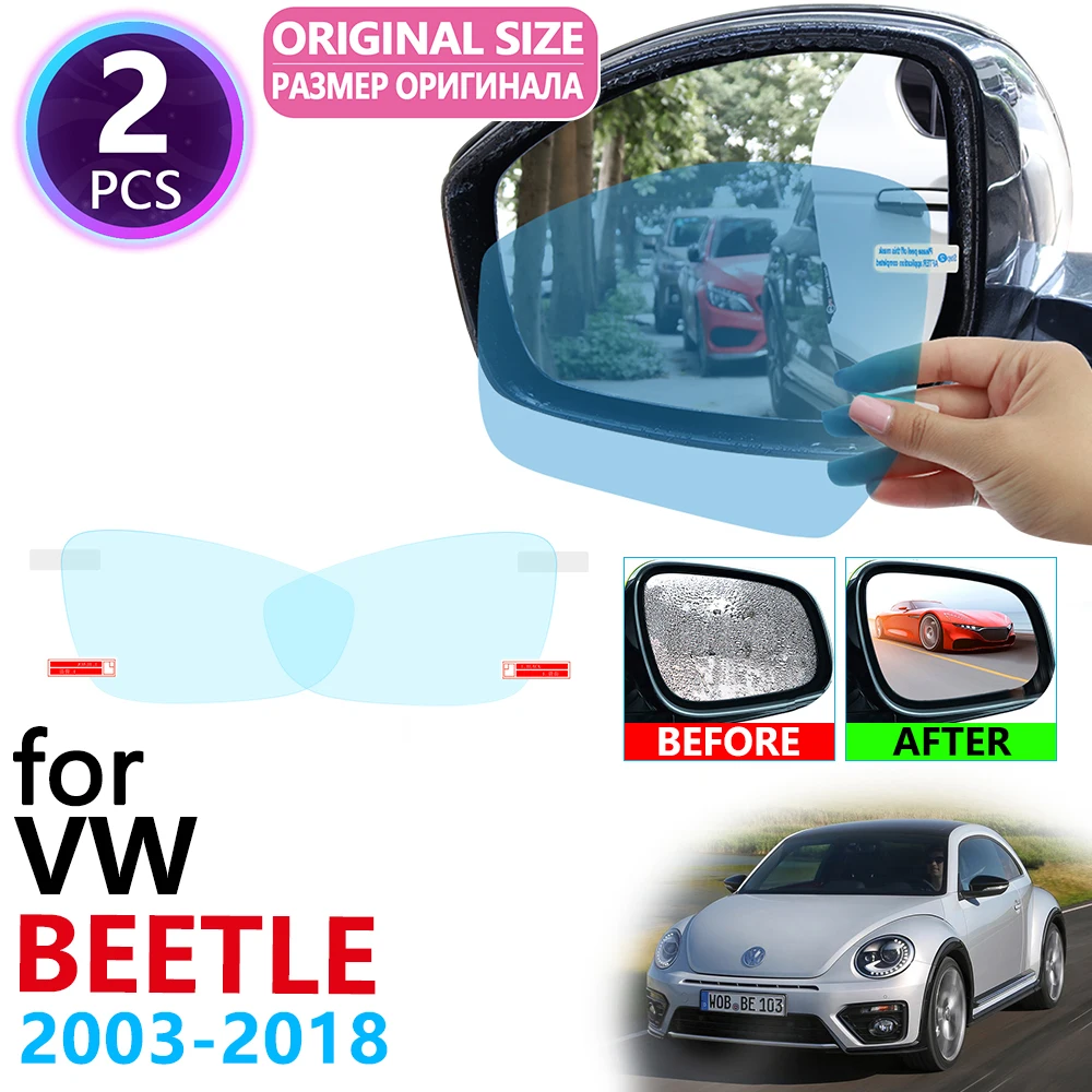 for Volkswagen VW New Beetl Beetle A5 2003~2018 Full Cover Rearview Mirror Anti-Fog Films Rainproof Anti Fog Film Accessories