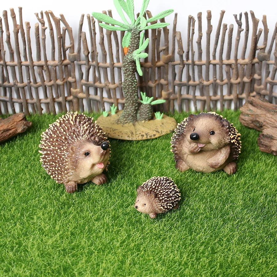 Realistic Hedgehog Figurines Animals Action Figure Hedgehogs Model Cognitive educational Toys for Kids