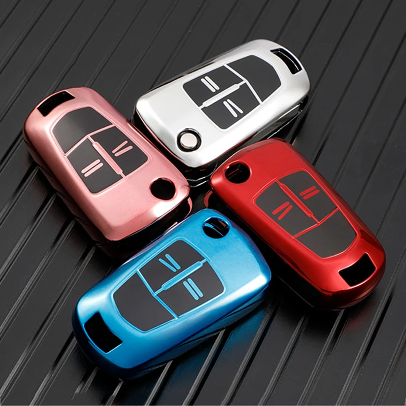 High Quality TPU Clamshell Folding Remote Control Key Case For Opel Astra H Corsa D Vectra C Zafira Astra Vectra Signum Car Cove