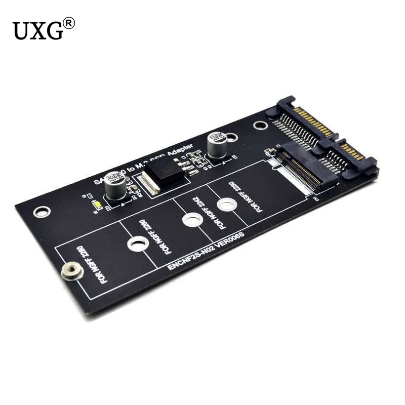 M.2 NGFF Msata SSD To SATA 3.0 2.5 Adapter M2 PCI SSD Converter Riser Card For PC Laptop Add On Card up to 6Gps