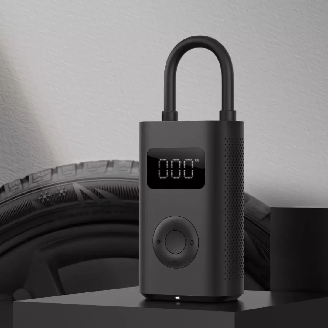 Портативный мини-насос Xiaomi Mijia 1S, светодиодный умный цифровой датчик давления в шинах, электрический насос для велосипеда, мотоцикла, автомобиля, футбола