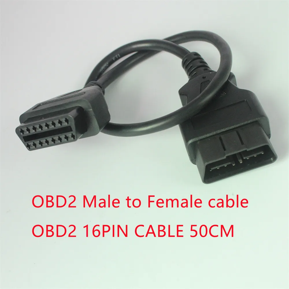 Acheheng Car cable OBDII Extension cable 16 Pin Male To Female OBD2 Connect 16Pin diagnostic tool ELM327 OBD extended cable 50CM