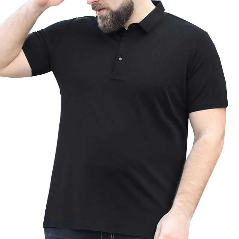 Summer Large Size Shirts 12XL Bust 160cm 11XL 10XL 9XL Thin Style Loose Polo Shirts Men