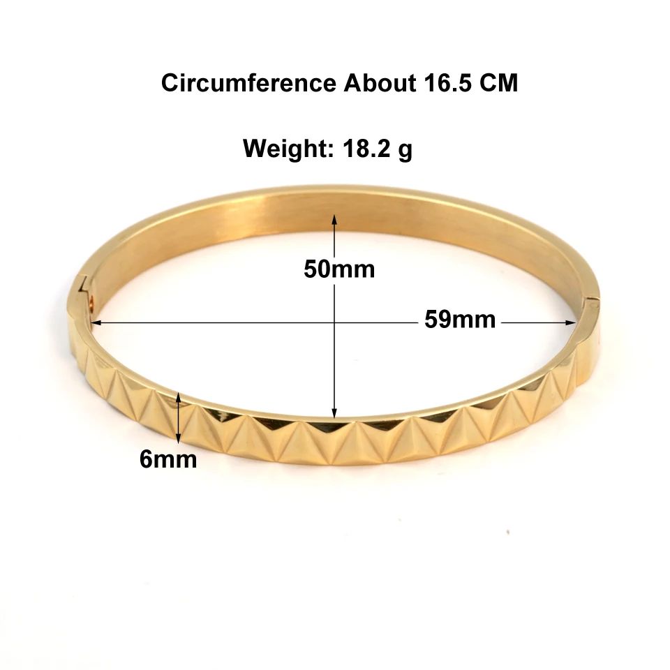 Luxury High Quality 18 K Stainless Steel Engraved Wave Shape Bracelets For Women Gold Color Cuff Bangles Fashion Jewelry Gift